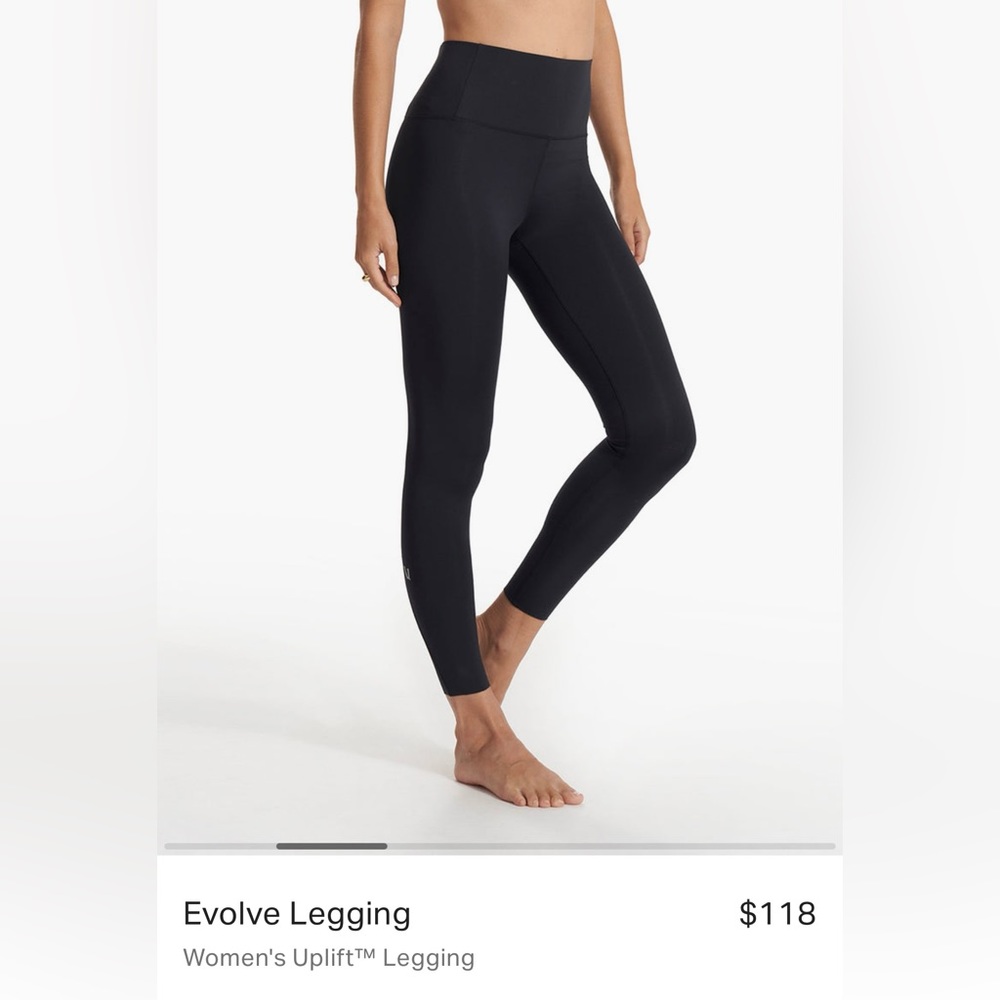 Vuori black womens evolve uplift legging